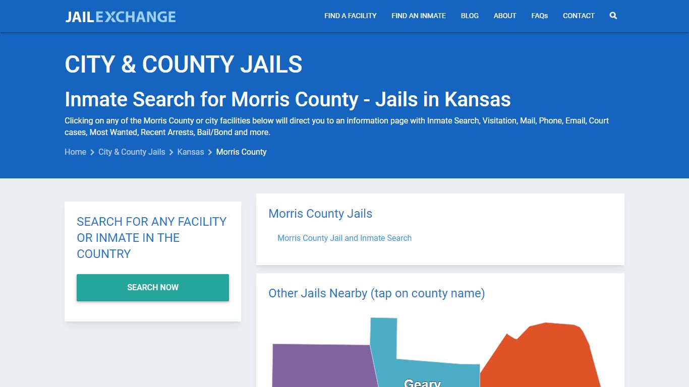 Inmate Search for Morris County | Jails in Kansas - Jail Exchange